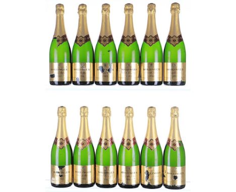 1983 Bollinger, La Grande Annee  12x75cl   Good colour, all 1.5cm inverted ullage, labels damp-soiled and damaged. Previously
