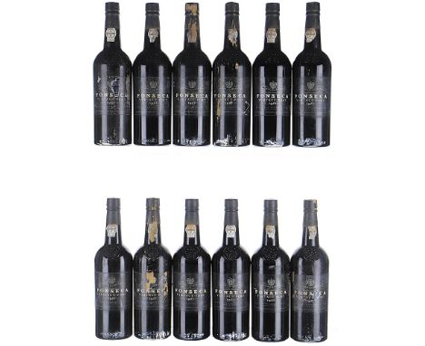 1985 Fonseca, Vintage Port  12x75clLabels soiled, scuffed and torn, all with remnants cardboard stuck on, ex-OWC.Previously o