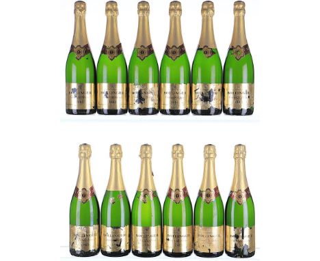 1983 Bollinger, La Grande Annee 12x75cl Good colour, all 1.5cm inverted ullage, labels badly damp-soiled and damaged.Previous