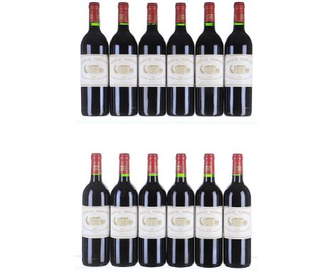 1995 Chateau Margaux Premier Cru Classe, Margaux  12x75cl   5 labels lightly blemished, ex-OWC.Previously owned by a winner o