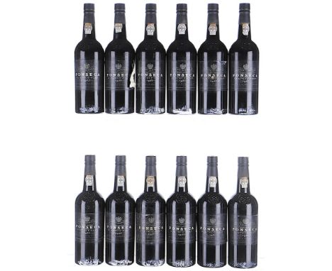 1985 Fonseca, Vintage Port  12x75cl  Labels soiled, scuffed and torn, ex-OWC.Previously owned by a winner of the Blue Marlin 