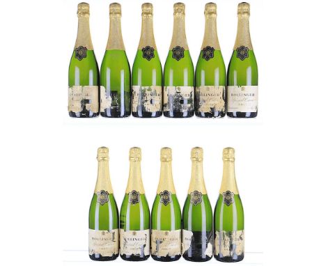 NV Bollinger, Special Cuvee (known to be 1980s bottling) 11x75cl   Good colour, all 1.5cm inverted ullage, labels damp-soiled
