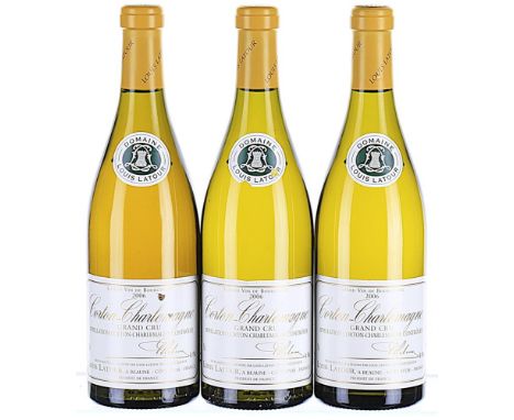 2006 Domaine Louis Latour, Corton-Charlemagne Grand Cru 3x75cl1 label nicked, slight colour variation.Dreweatts are very stri