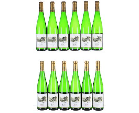 ß  2017 von Hovel, Hutte Riesling GG, Mosel  OCC (damaged) 12x75cl IN BOND  Packed in 2x6
