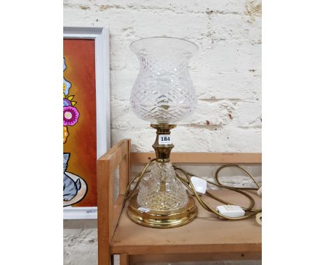 CUT GLASS LAMP