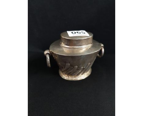 SMALL SILVER TEA CADDY 129 GRAMS 
