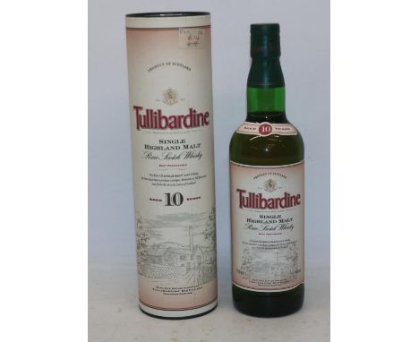 Tullibardine Aged 10 Years Highland single malt Scotch whisky, 40%/70cl, with original box