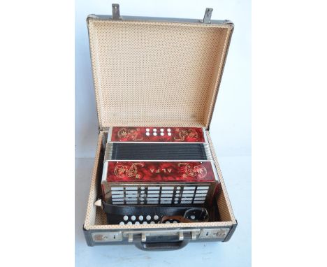 Small Alfa accordion with case (German Democratic Republic)