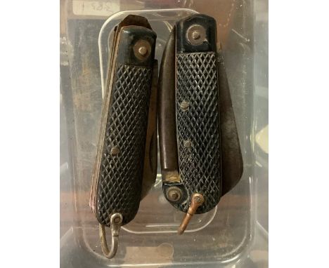 British Army Jack Knife (Venture) dated 1943, and another unnamed (2)
