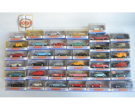 Thirty seven boxed diecast model vehicles from Dinky, model condition generally mint, boxes generally excellent, some with da