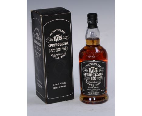 Springbank 175th Anniversary Scotch Single Malt Whisky, aged 12 years, J &amp; A Mitchell &amp; Co LTD, Campbeltown, Scotland