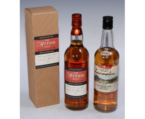 The Arran Single Island Malt Scotch Whisky, limited Single Cask edition, bottle number 246/281, bottled 12th January 2004, 70