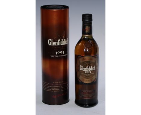 Glenfiddich 1991 Don Ramsay Vintage Reserve, Single Malt Scotch Whisky, 70cl, 40% vol, tin case 