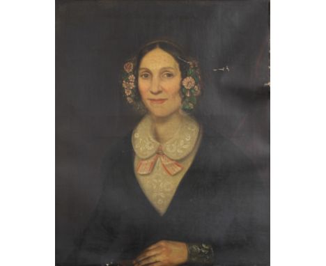 South European School (second-quarter, 19th century)Portrait of a Lady, half-lengthoil on canvas, 77cm x 63cm 