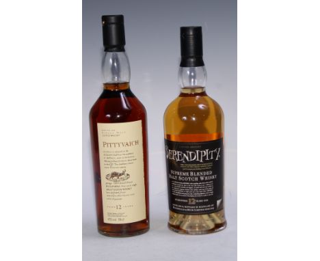 Pittyvaich aged 12 year Single Malt Scotch Whisky, 70cl, 43% vol;  Serendipity limited edition supreme Blended Malt Scotch Wh