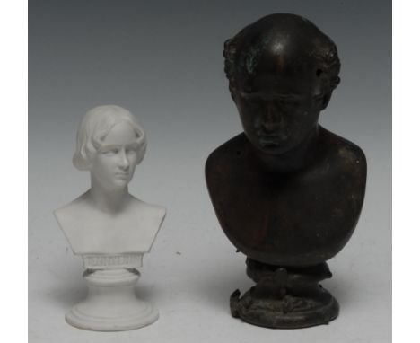 Sir Francis Chantrey RA (1781-1841) - After Frederick William Smith (1797-1835), a brown-patinated portrait bust, of Sir Fran