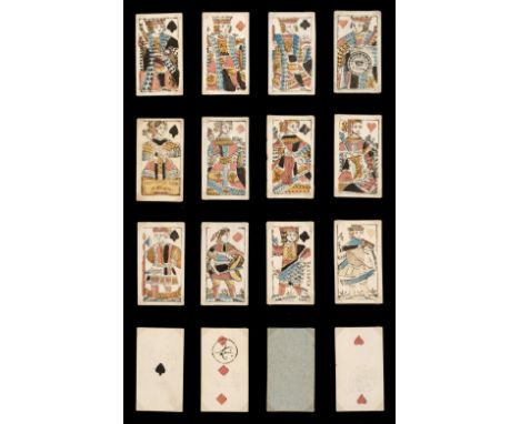 * Italian playing cards. Dauphiné pattern, Milan, Italy: Gentilini &amp; Zoya, circa 1807, the complete deck of 52 stencil co