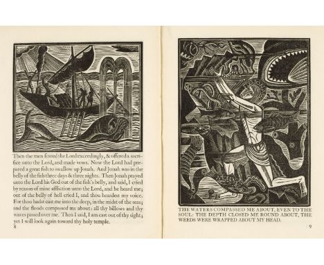 Golden Cockerel Press. The Book of Jonah taken from the Authorised Version of King James I., with engravings on wood by David
