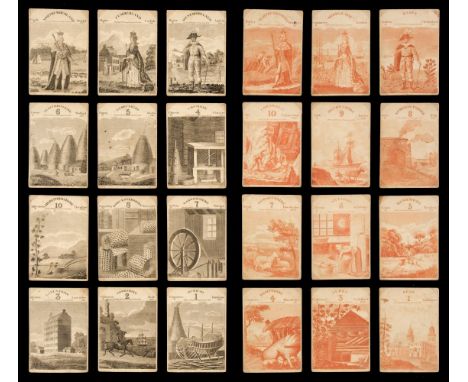 * English playing cards. Counties of England &amp; Wales card game, Paisley, Scotland: Mrs. R. Laird, 1st December 1818, 48 (