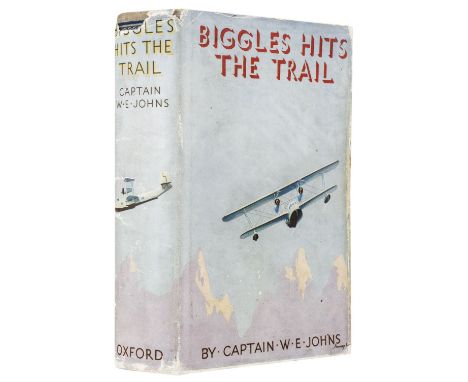Johns (W.E). Biggles Hits The Trail, 1st edition, London: Oxford University Press, 1935, colour frontispiece, 6 black and whi