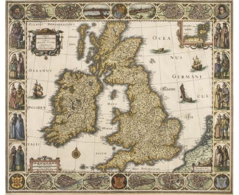 * British Isles. Visscher (Claes Janzoon), Tabula Magnae Britanniae Continens Angliam Scotiam et Hiberniam nuperimè edita per