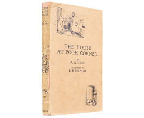 Milne (A.A). The House at Pooh Corner, 1st edition, London: Methuen, 1928, black and white illustrations by E.H. Shepard, con
