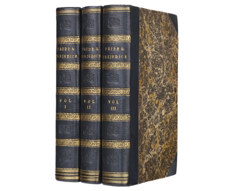 Austen (Jane). Pride and Prejudice: a novel, 3 volumes, 2nd edition, London: T. Egerton, 1813, half-titles, first 4 leaves of