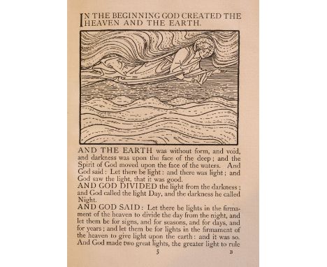 Burne-Jones (Edward). The Beginning of the World, 1st edition, London: Longmans, Green &amp; Co., 1902, 25 wood-engraved illu