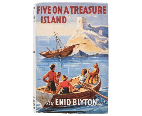 Blyton (Enid). Five On a Treasure Island, 1st edition, London: Hodder &amp; Stoughton, 1942, illustrations by Eileen A. Soper