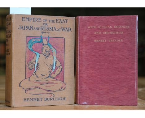 Burleigh (Bennet). Empire of the East or Japan and Russia at War, 1904-5, 1st edition, London: Chapman &amp; Hall, 1905, 6 fo