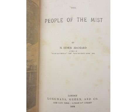 Haggard (H. Rider). The People of The Mist, 1st edition, London: Longmans, Green, and Co., 1894, monochrome illustrations, or