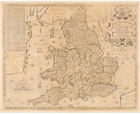 England &amp; Wales. Saxton (Christopher &amp; Lea Philip), Anglia, The Kingdome of England and Principality of Wales exactly