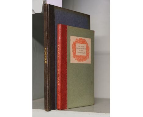 St. Dominic's Press. Hermia and some other poems by W. H. Shewring, 1st edition, Ditchling: St. Dominic's Press, 1930, wood e