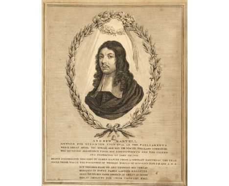 Marvell (Andrew). The Works of Andrew Marvell, Esq. Poetical, Controversial, and Political, containing many original Letters,