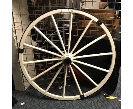 EARLY WAGON CARTWHEEL CEILING LIGHT - 109 CMS (D)