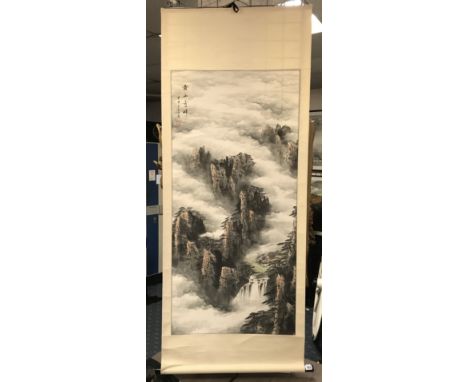 CHINESE WATERCOLOUR SCROLL