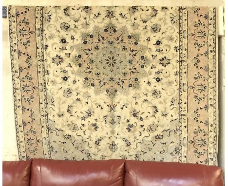 PART SILK NORTH PERSIAN MESHAD CARPET 290CM X 200CM