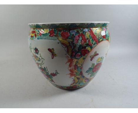 An Oriental Ceramic Fish Bowl. 