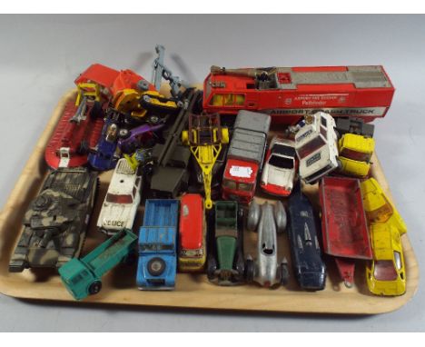 A Collection of Loose Play Worn Dinky and Corgi Die Cast Toys.