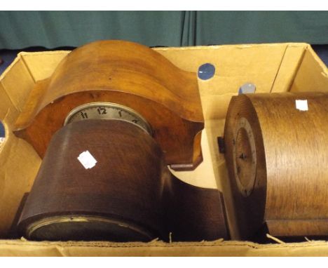 Three Mantle Clock Cases.