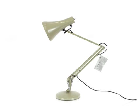 An angle poise lighting lamp