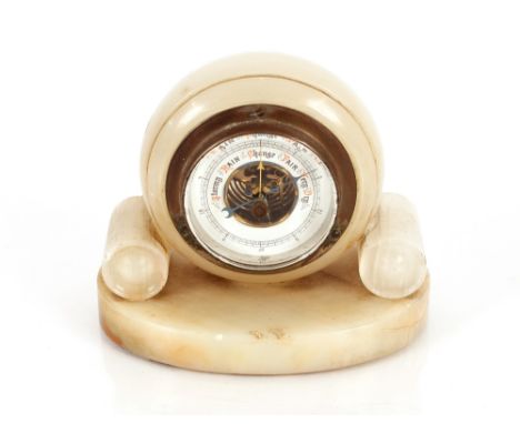 An onyx desk top barometer