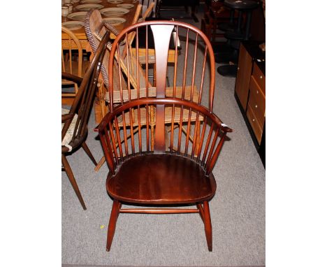 An Ercol stick back Windsor type chair