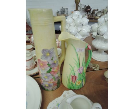 A mid-20th century Carltonware jug and Radford jug