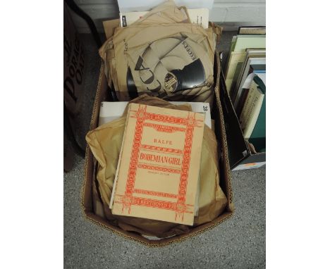 A box of 78's mainly light opera