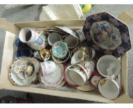 A box of ceramics including Poole, Colclough and Royal Standard etc