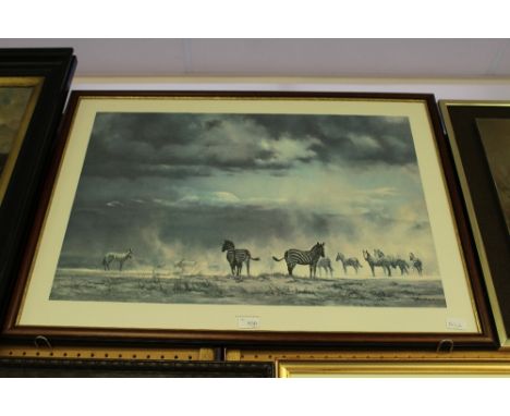 David Shepherd zebra print