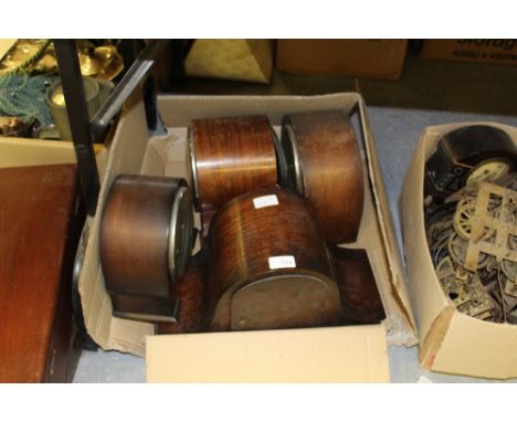 4 oak mantel clocks