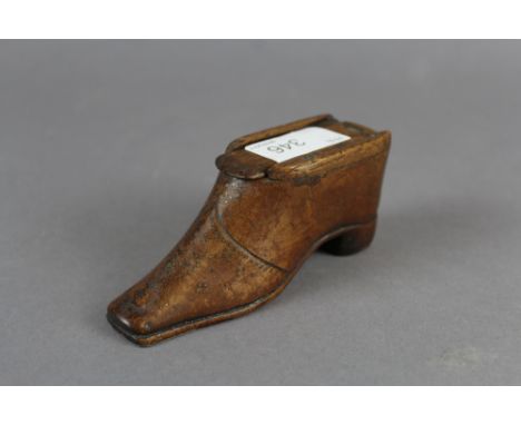 19th century boot form snuff box