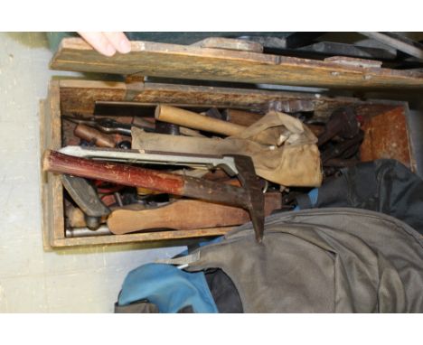 Pine toolbox & tools